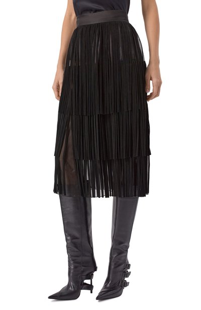 Шелковая юбка DOLCE & GABBANA, арт. F4DARZ/GDDIF, фото 3