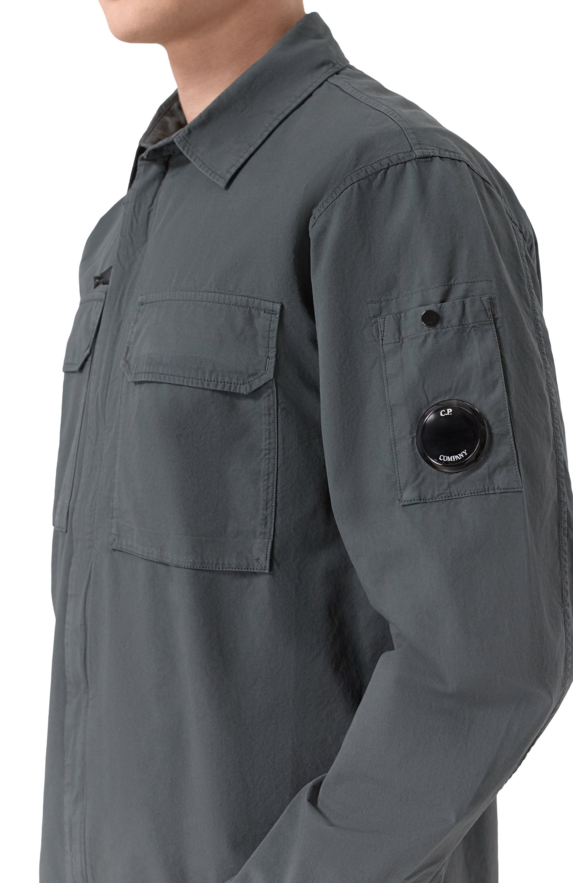 Хлопковая куртка-рубашка C.P. COMPANY, арт. 20CM0S156A/110143G, фото 5