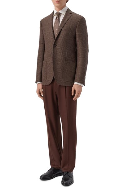 Шерстяной пиджак CORNELIANI коричневого цвета по цене 127500 руб., арт. 286002/2A16226, фото 2 Шерстяной пиджак CORNELIANI, арт. 286002/2A16226, фото 2