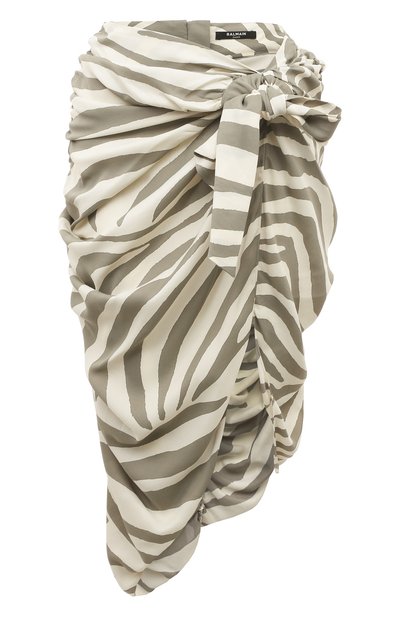 Женская юбка из вискозы BALMAIN, арт. AF1LD137VC81