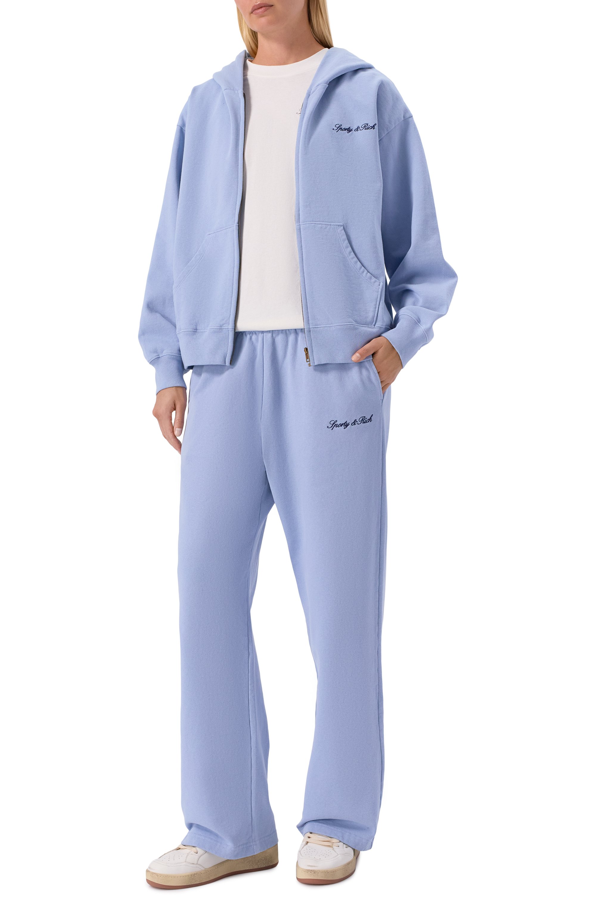 Хлопковая толстовка SPORTY AND RICH, арт. ST08868326BL136, фото 2