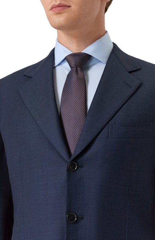 Шелковый галстук Kiton UCRVKPC06L7908 Синий  UCRVKPC06L7908 Фото 2