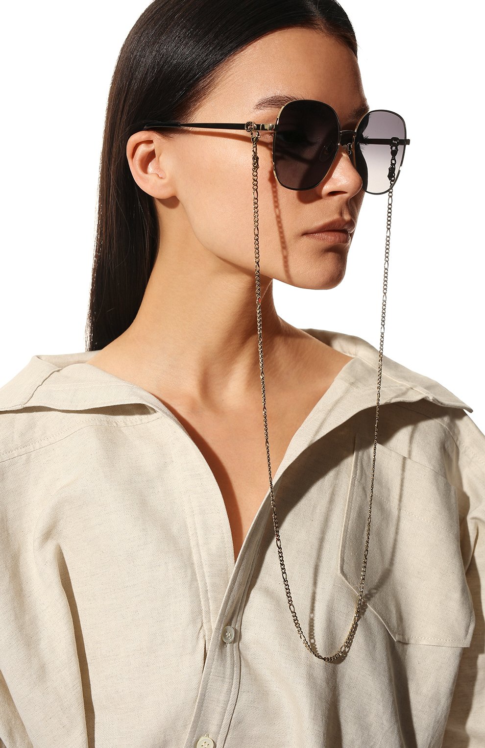 Солнцезащитные очки и цепочка GUCCI, арт. GG1089SA 001, фото 2