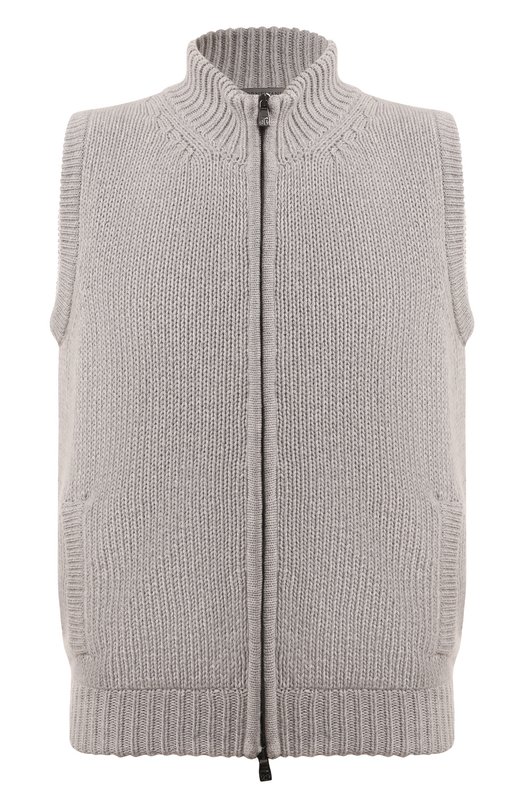 Жилет из шерсти и кашемира Corneliani 94M576-9425173 Серый 94M576-9425173