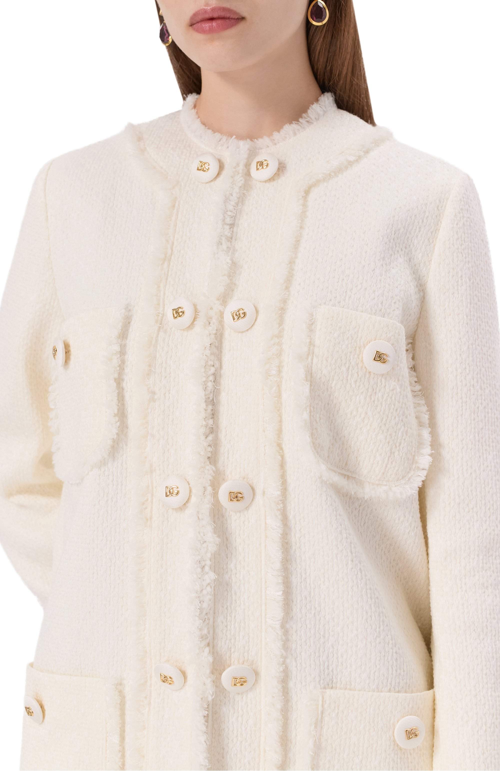 Пальто из шерсти и вискозы DOLCE & GABBANA, арт. F0C3UT/HUMUA, фото 5