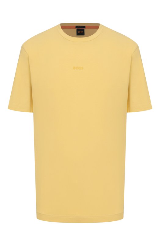 Хлопковая футболка BOSS Orange 50473278 Жёлтый 50473278