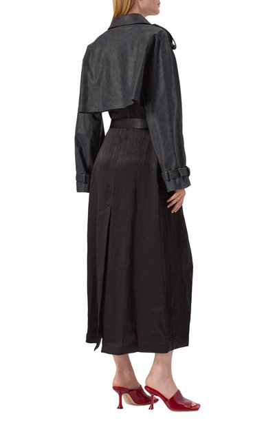 Тренч PINKO черного цвета по цене 54350 руб., арт. 104597/A2BV, фото 4 Тренч PINKO, арт. 104597/A2BV, фото 4