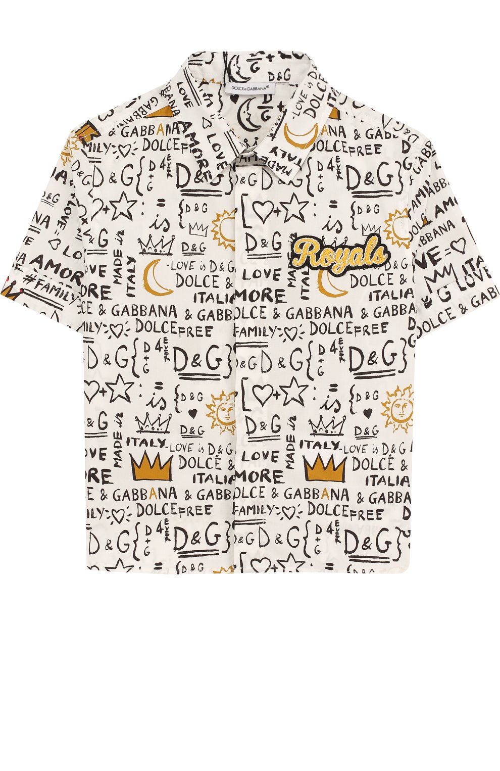 Хлопковая рубашка с принтом DOLCE & GABBANA, арт. L42S50/FS565/2-6, фото 1