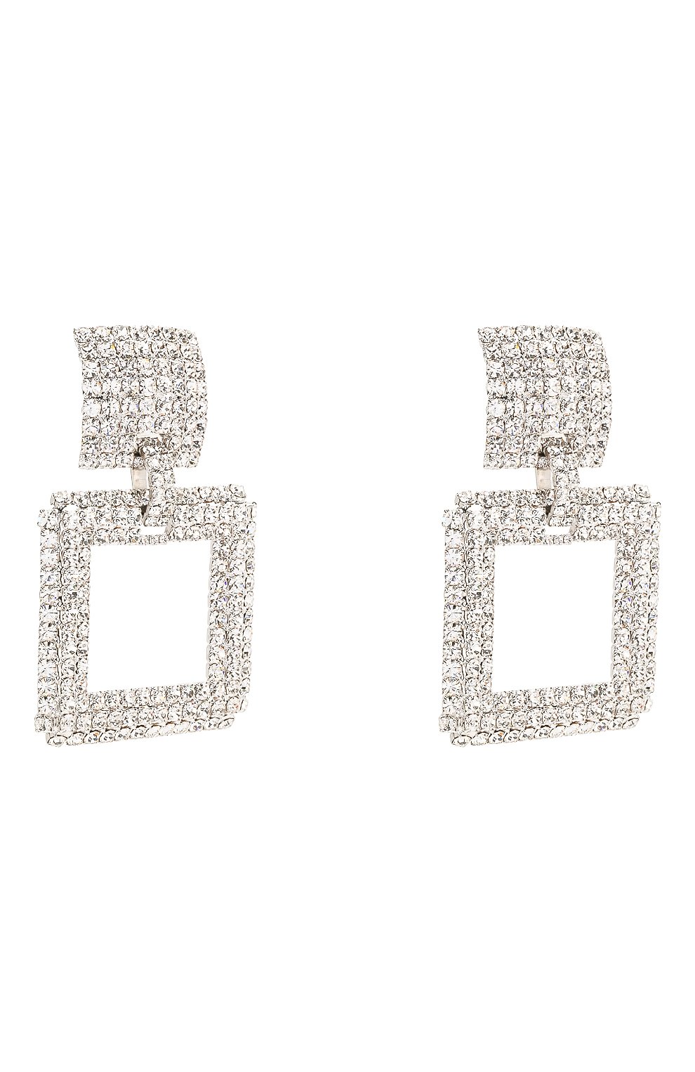 Клипсы ALESSANDRA RICH серебряного цвета по цене 40900 руб., арт. FABA2024, фото 3 Клипсы ALESSANDRA RICH, арт. FABA2024, фото 3