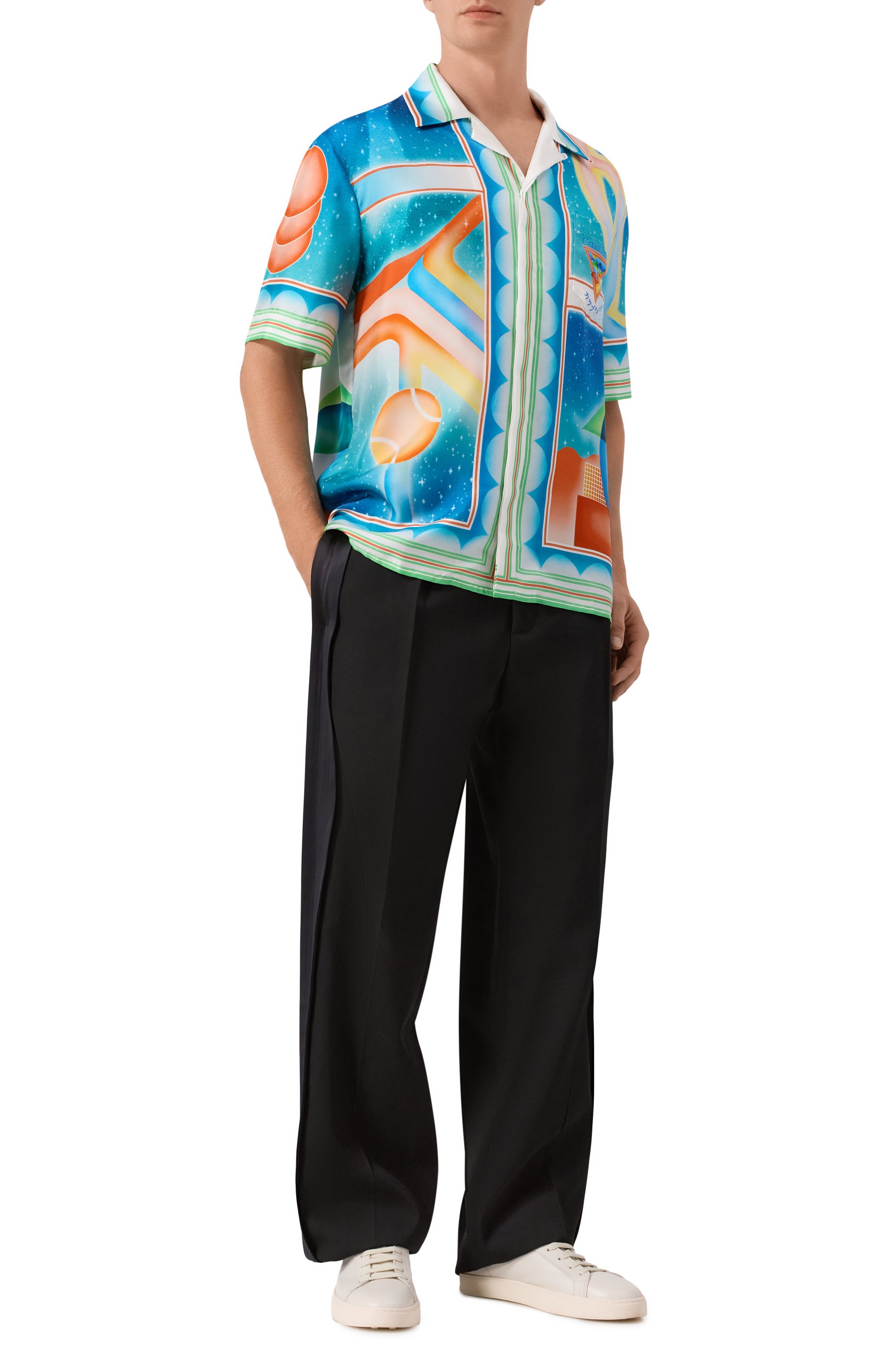 Шерстяные брюки CASABLANCA, арт. MPF25-TR-320-01, фото 2