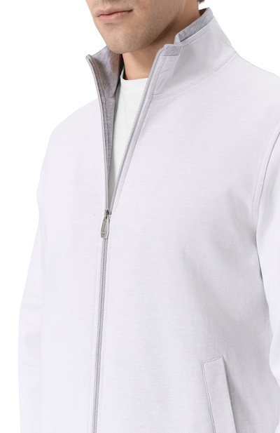 Хлопковая толстовка MVST светло-серого цвета по цене 99450 руб., арт. 16M451/TS00, фото 5 Хлопковая толстовка MVST, арт. 16M451/TS00, фото 5