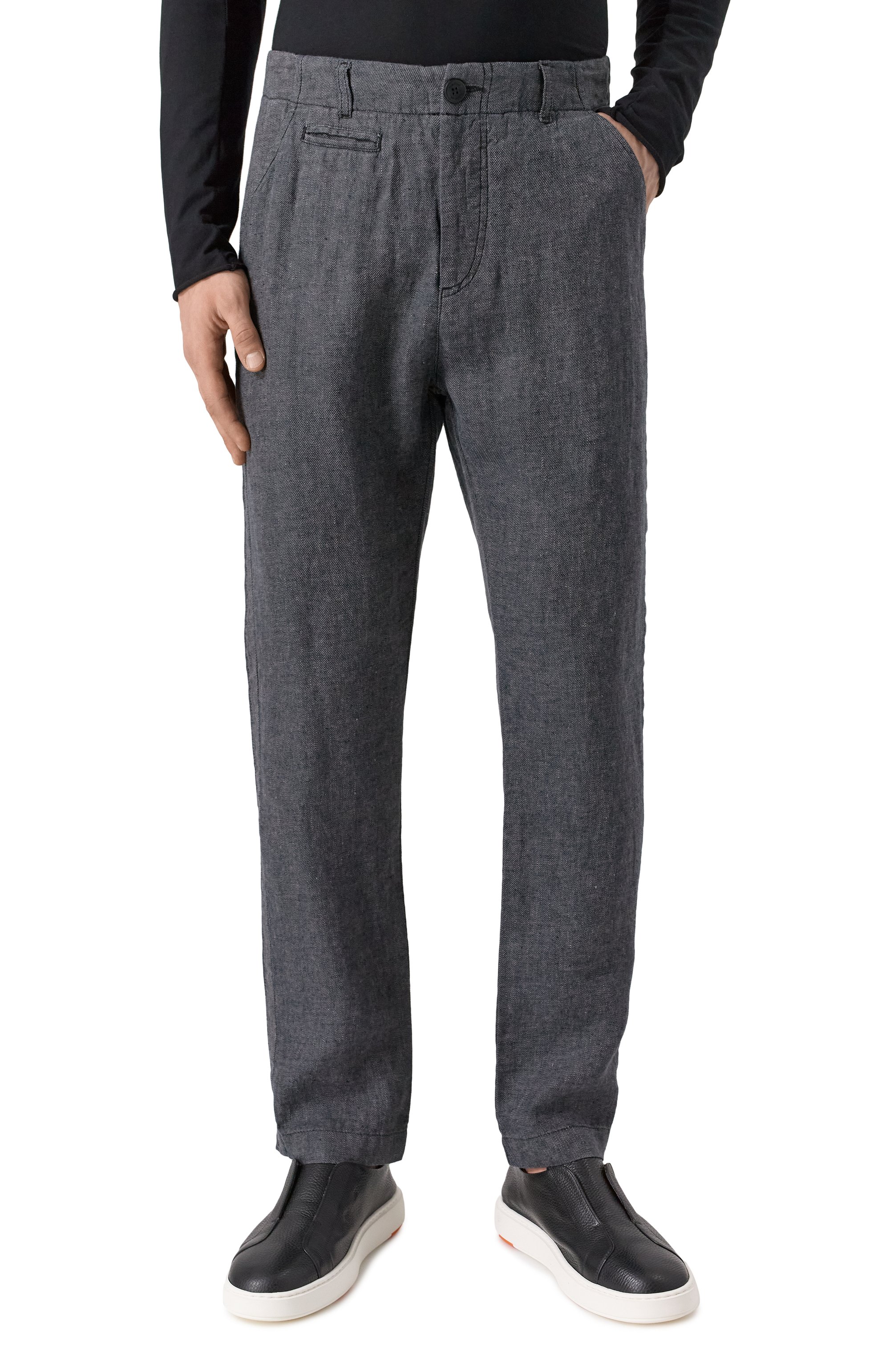 Льняные брюки HANNES ROETHER, арт. BAR21BE.6048/, фото 3