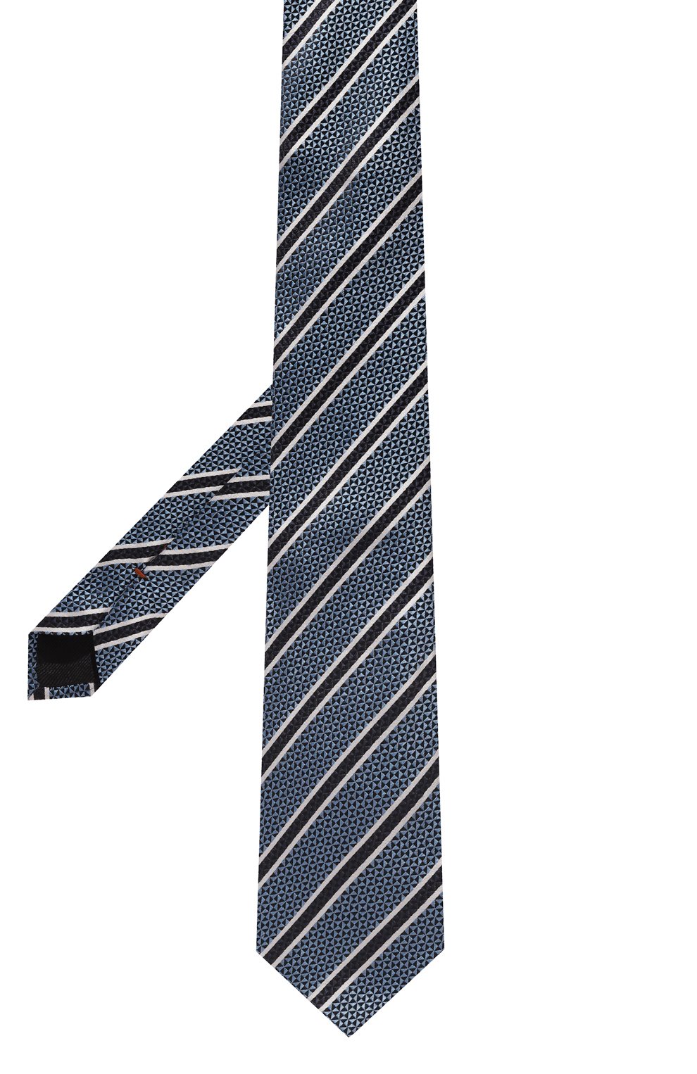 Шелковый галстук ZEGNA голубого цвета по цене 27000 руб., арт. Z5D87TA5/1P8434, фото 3 Шелковый галстук ZEGNA, арт. Z5D87TA5/1P8434, фото 3