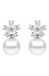 Серьги MERCURY бесцветного цвета по цене 2197000 руб., арт. ME22998/PRL10/FL, фото 1 Серьги MERCURY, арт. ME22998/PRL10/FL, фото 1