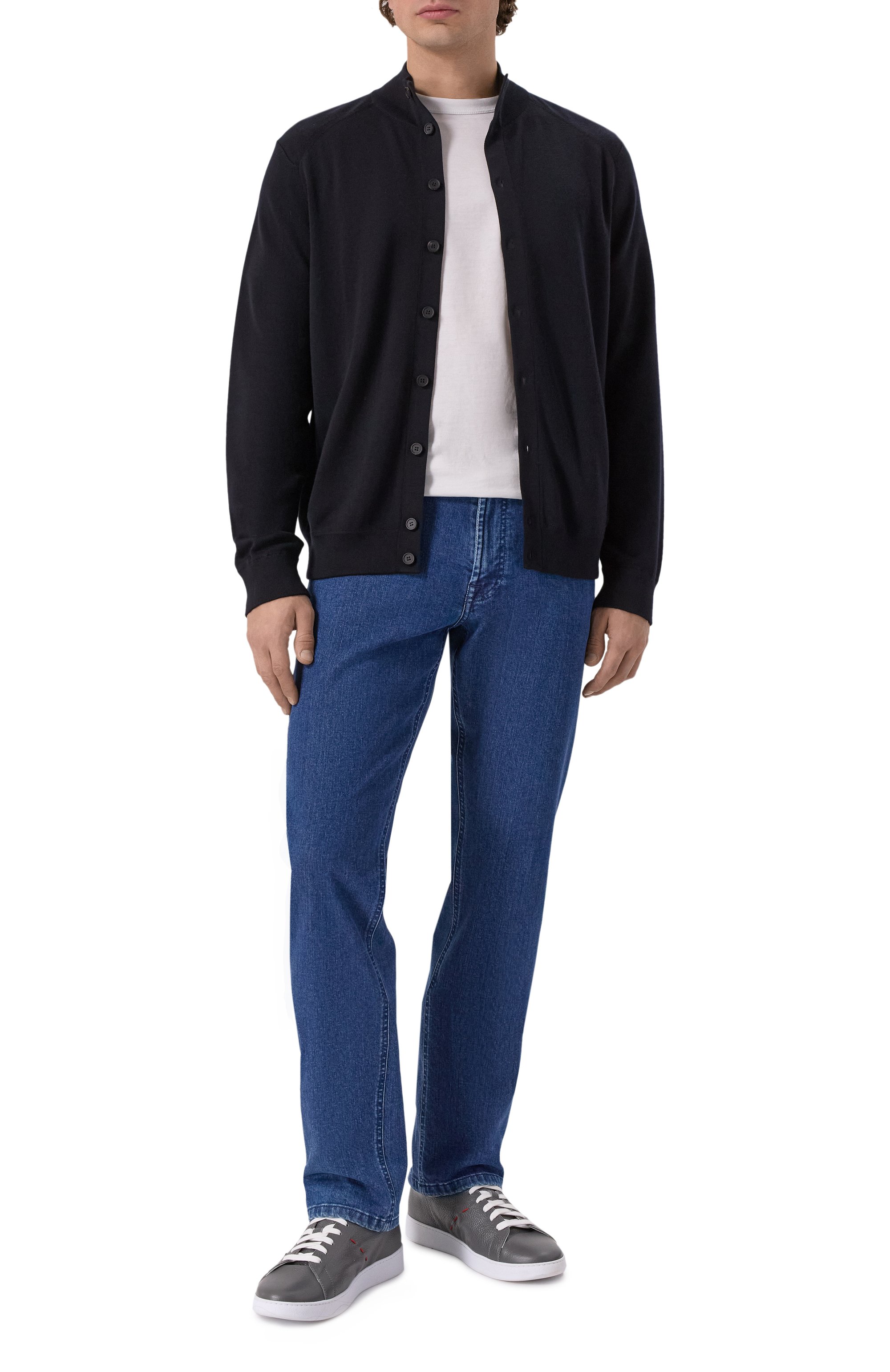 Кашемировый кардиган STEFANO RICCI черного цвета по цене 478000 руб., арт. W505024B09/W25303, фото 2 Кашемировый кардиган STEFANO RICCI, арт. W505024B09/W25303, фото 2