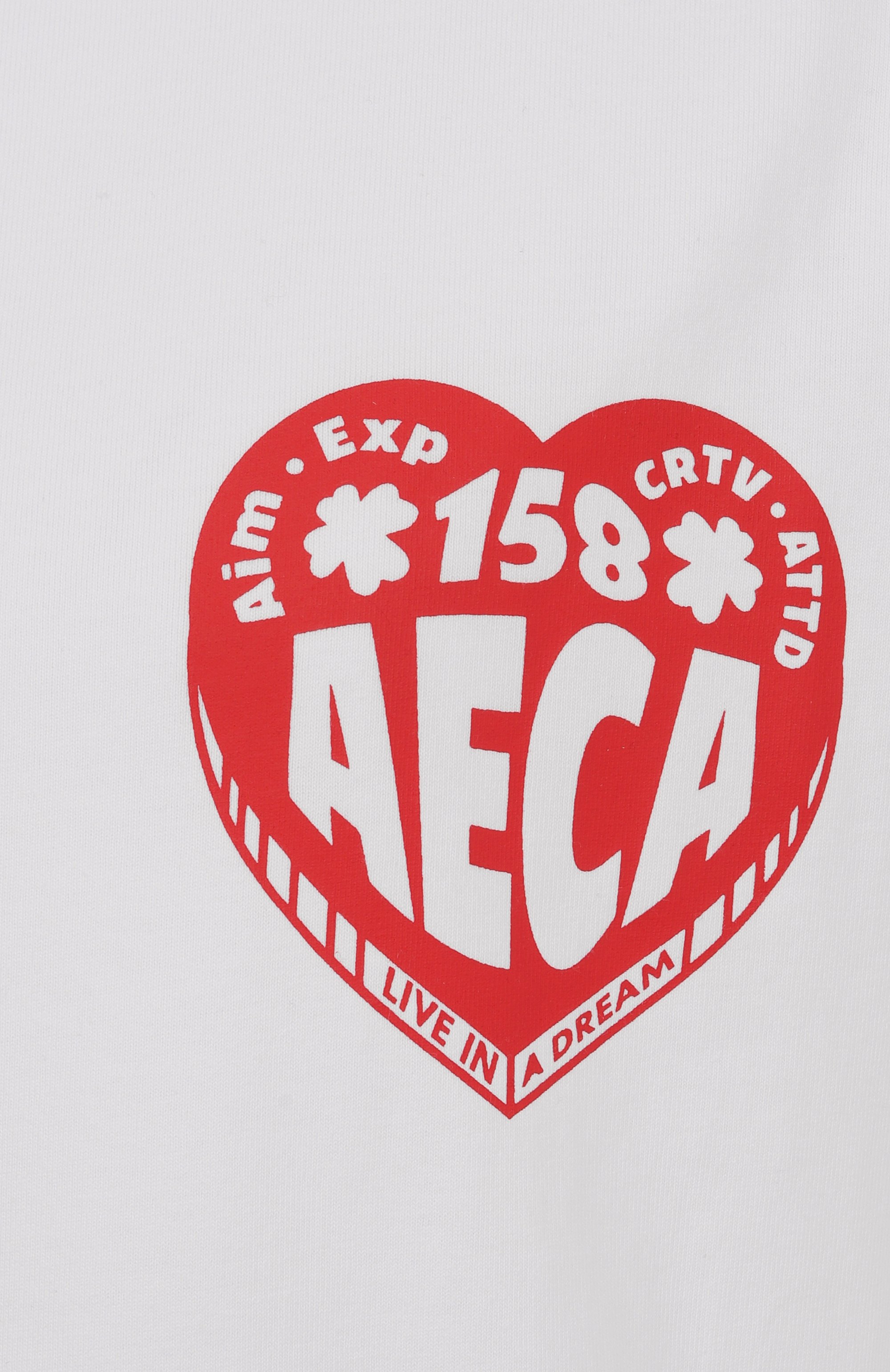 Хлопковая футболка AECA WHITE белого цвета по цене 12090 руб., арт. AWCMSSBDTTSST006C0.WHITE (S), фото 6 Хлопковая футболка AECA WHITE, арт. AWCMSSBDTTSST006C0.WHITE (S), фото 6