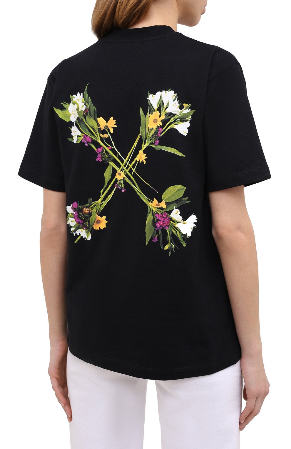 Хлопковая футболка OFF-WHITE, арт. 0WAA049E20JER0091055, фото 4