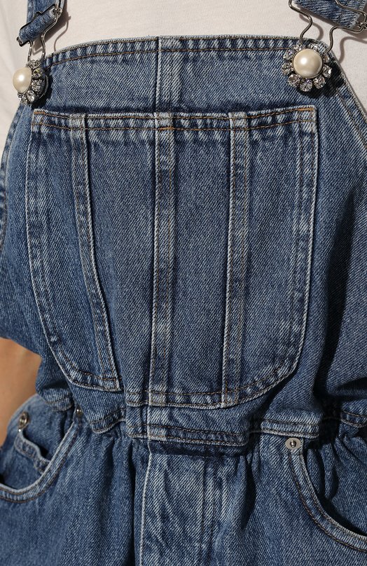 Джинсовый комбинезон Miu Miu GWP393-1YXQ-F0013 Голубой  GWP393-1YXQ-F0013 Фото 5