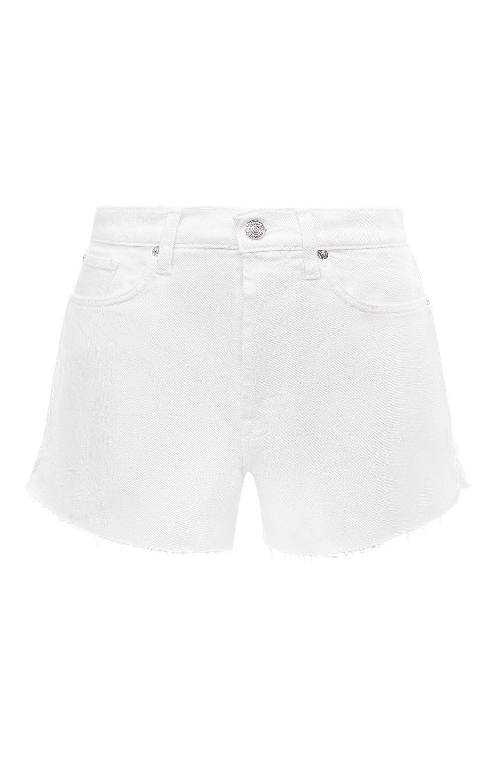 Джинсовые шорты 7 FOR ALL MANKIND белого цвета по цене 15950 руб., арт. JSEUC290YA, фото 1 Джинсовые шорты 7 FOR ALL MANKIND, арт. JSEUC290YA, фото 1