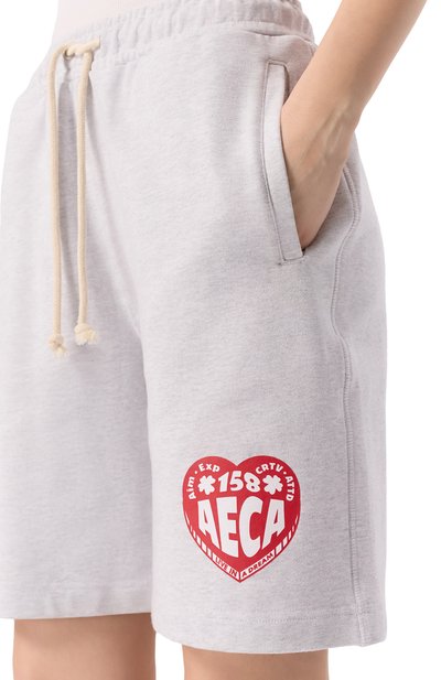 Хлопковые шорты AECA WHITE, �арт. AWCMSSBDBSSOV002C0.LIGHT GREY (XL), фото 5