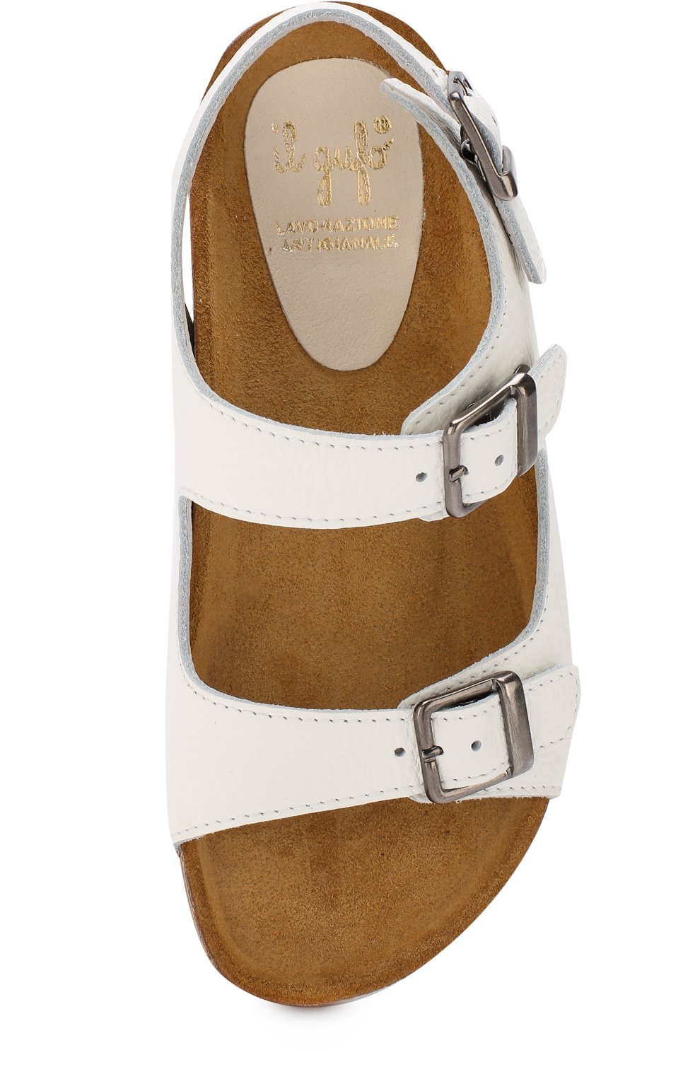 Кожаные сандалии на ремешках IL GUFO, арт. G565/VITELL0 CERV0/31-34, фото 4