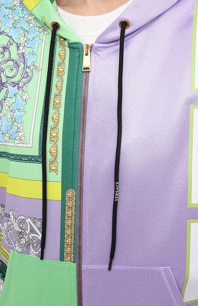 Хлопковая толстовка VERSACE разноцветного цвета по цене 133000 руб., арт. A88680/1F00627, фото 5 Хлопковая толстовка VERSACE, арт. A88680/1F00627, фото 5