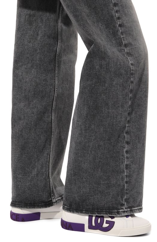 Кожаные кеды Portofino Vintage Dolce & Gabbana CK2203/AR028 Белый  CK2203/AR028 Фото 3