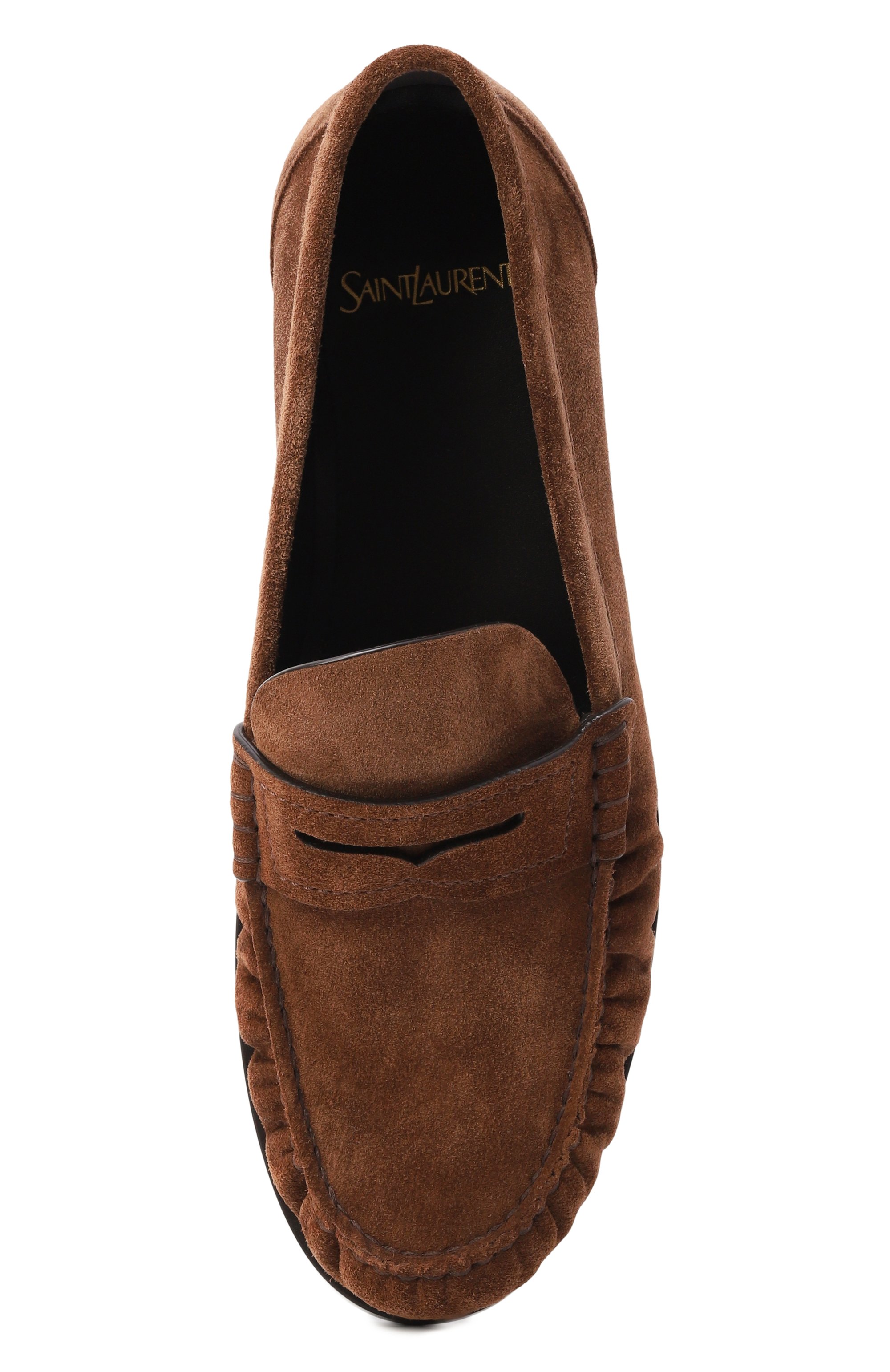 Замшевые пенни-лоферы SAINT LAURENT, арт. 821114/20YAA, фото 6