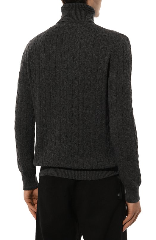 Свитер из шерсти и кашемира Il Borgo Cashmere Серый, фото 4