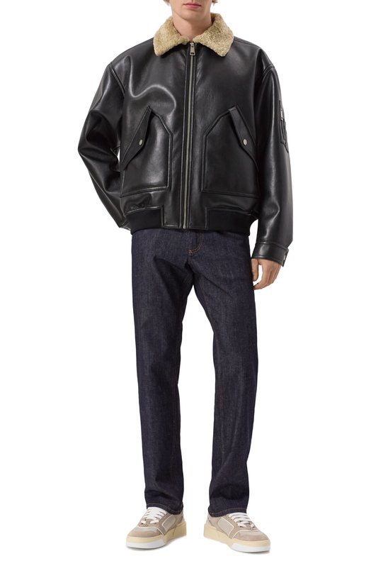 Замшевые кеды New Roma Dolce & Gabbana CS2241/AW322 Бежевый  CS2241/AW322 Фото 2