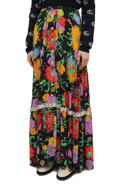 Юбка из вискозы gucci x ken scott GUCCI, арт. 652660/ZAGH5, фото 3