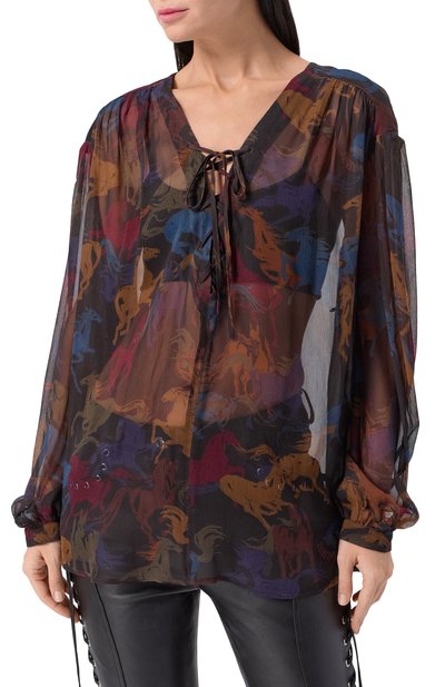 Блузка из вискозы ZADIG AND VOLTAIRE, арт. WWSH02262, фото 3