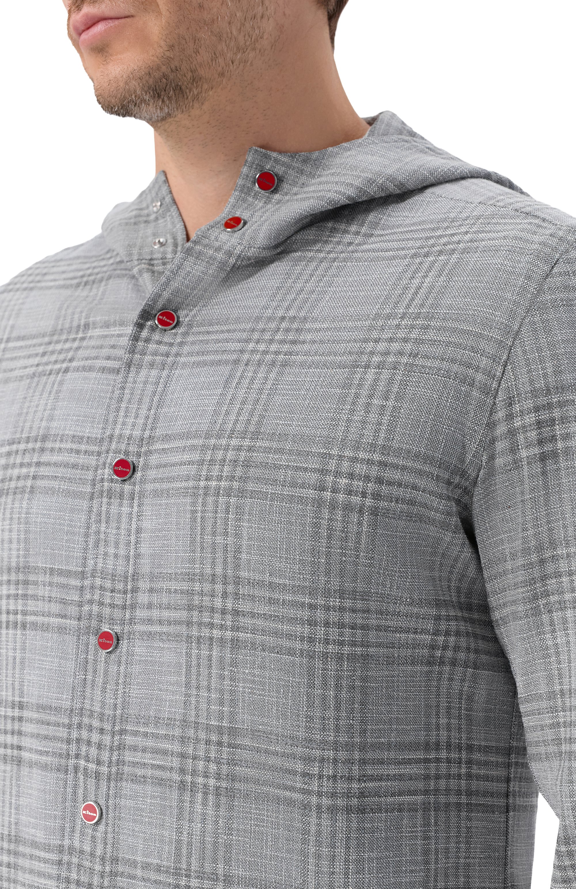 Рубашка из шерсти и шелка KITON, арт. UMCMARK0617E20, фото 5