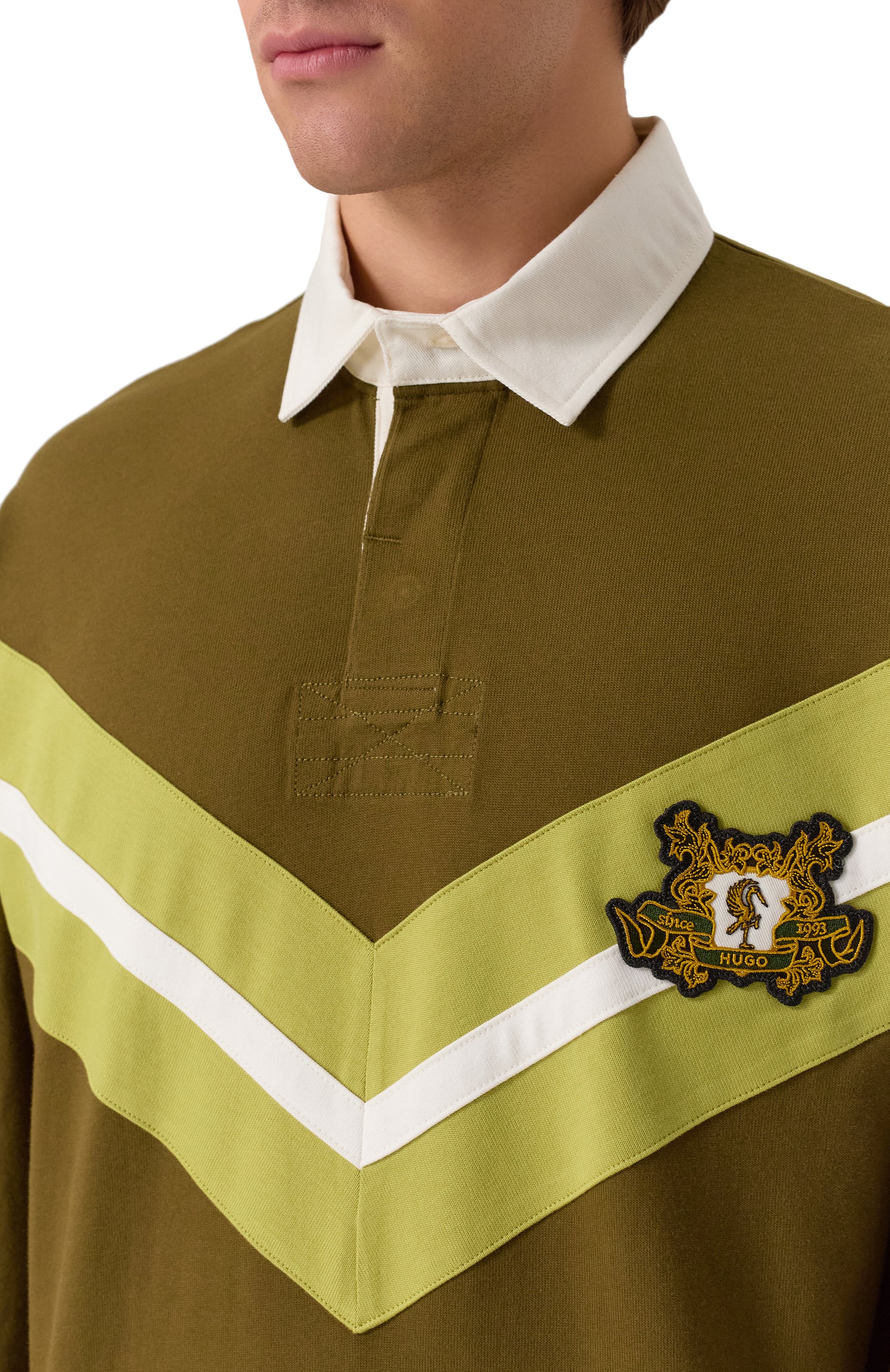 Хлопковое поло HUGO, арт. 50542958, фото 5
