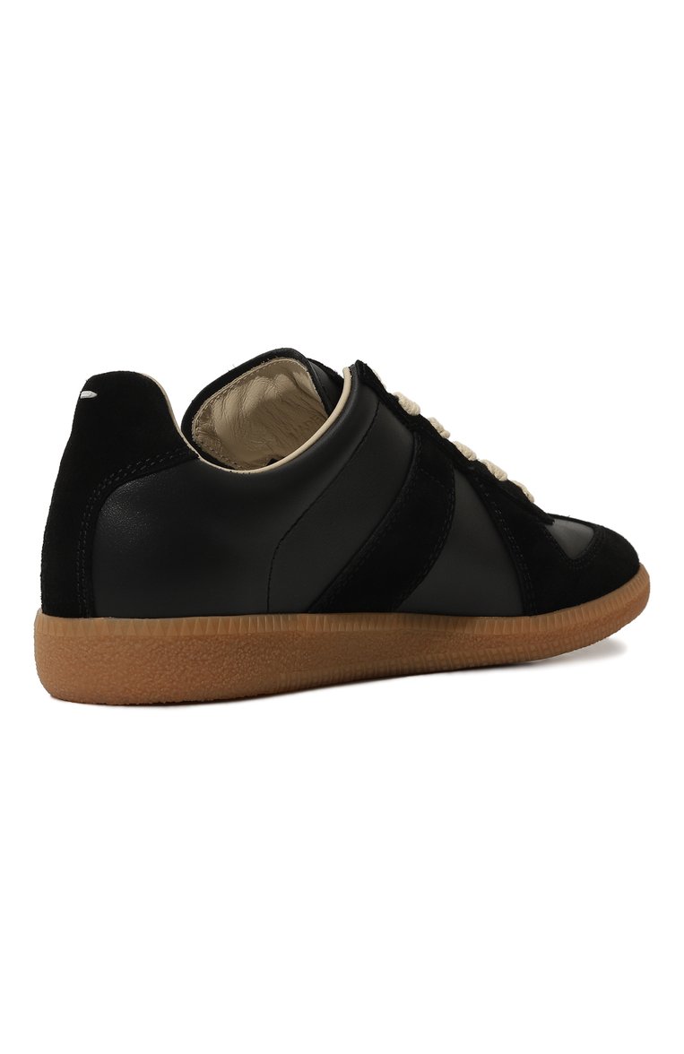 Женские кожаные кеды replica MAISON MARGIELA черного цвета, арт. S58WS0109/P1895/35 | Фото 3 (Материал внутренний: Натуральная кожа; Подошва: Платформа; Материал утеплителя: Без утеплителя; Стили: Кэжуэл; Материал внешний: Натуральная кожа; Кросс-КТ: Низкие)