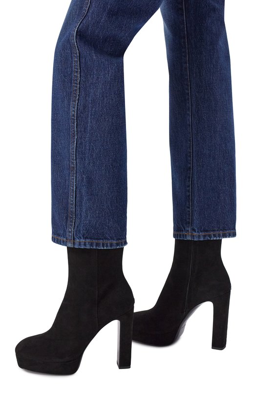 Замшевые ботильоны Marene 120 Jimmy Choo MARENEAB120SUE Чёрный  MARENEAB120SUE Фото 2