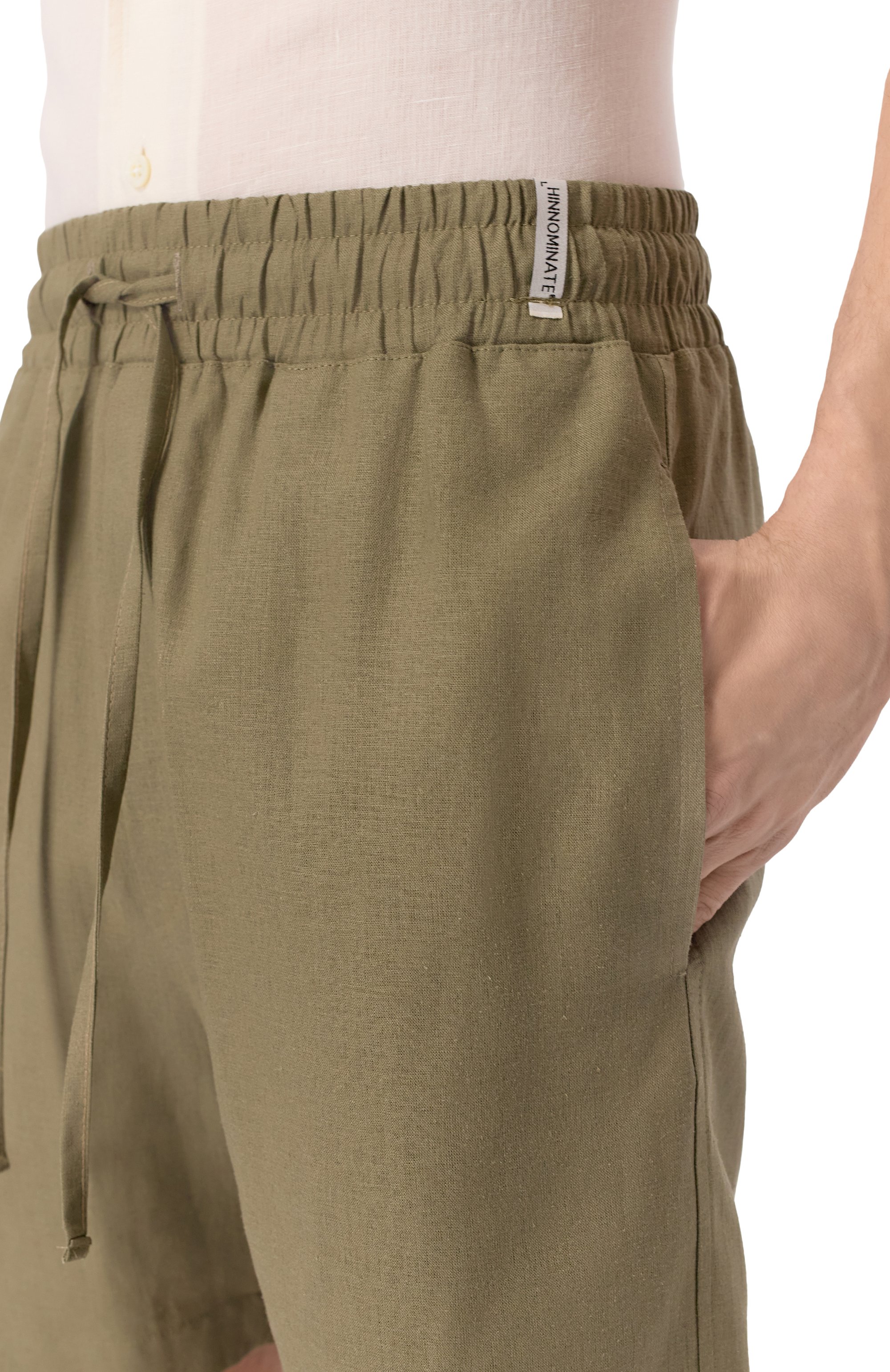 Шорты изо льна и вискозы HINNOMINATE, арт. HMABM01350, фото 5