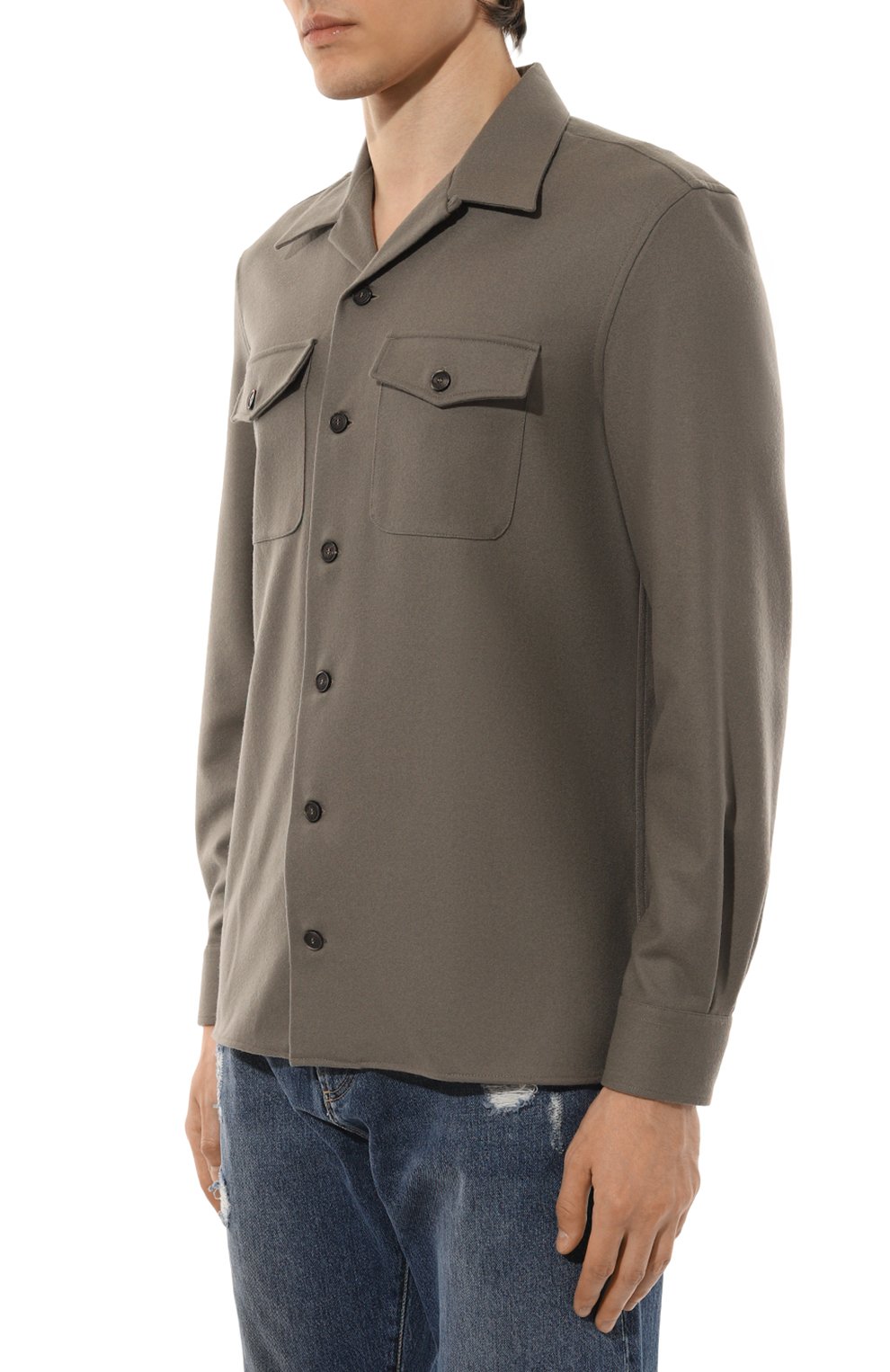 Шерстяная куртка-рубашка BRUNELLO CUCINELLI, арт. M038P0710, фото 3