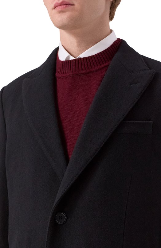 Пальто из шерсти и кашемира Dolce & Gabbana G036IT/HUMJ2 Чёрный  G036IT/HUMJ2 Фото 5