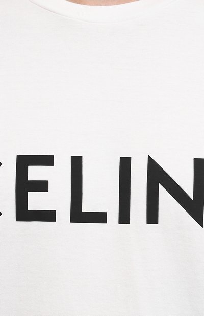 Хлопковая футболка CELINE, арт. 2X681501F, фото 5