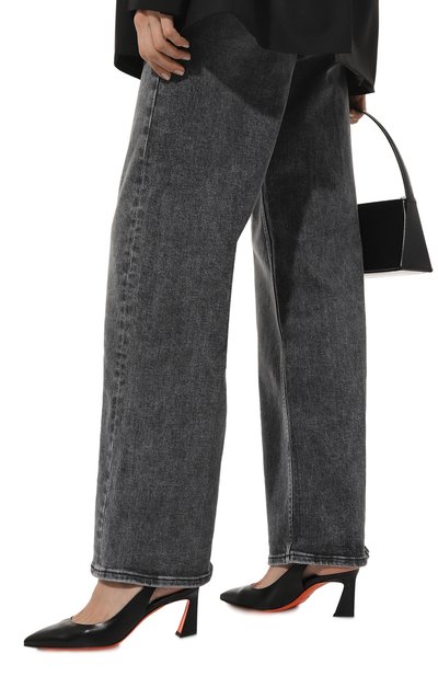 Кожаные туфли SANTONI черного цвета по цене 68600 руб., арт. WDFQ70943HI2TSW0N01, фото 3 Кожаные туфли SANTONI, арт. WDFQ70943HI2TSW0N01, фото 3