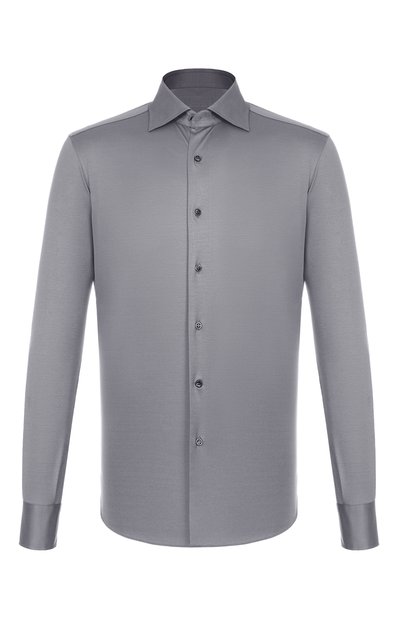 Мужская хлопковая сорочка MVST, арт. SLIM/GABRIELLE/R0UND/1628-JERSEY (INTERL0CK)