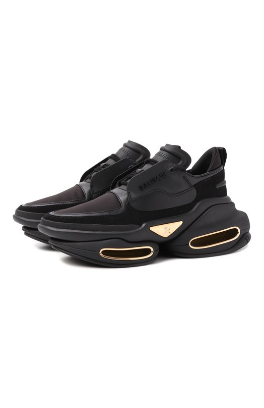 Кожаные кроссовки B-Bold Balmain CN1VI541/LSLD Чёрный CN1VI541/LSLD