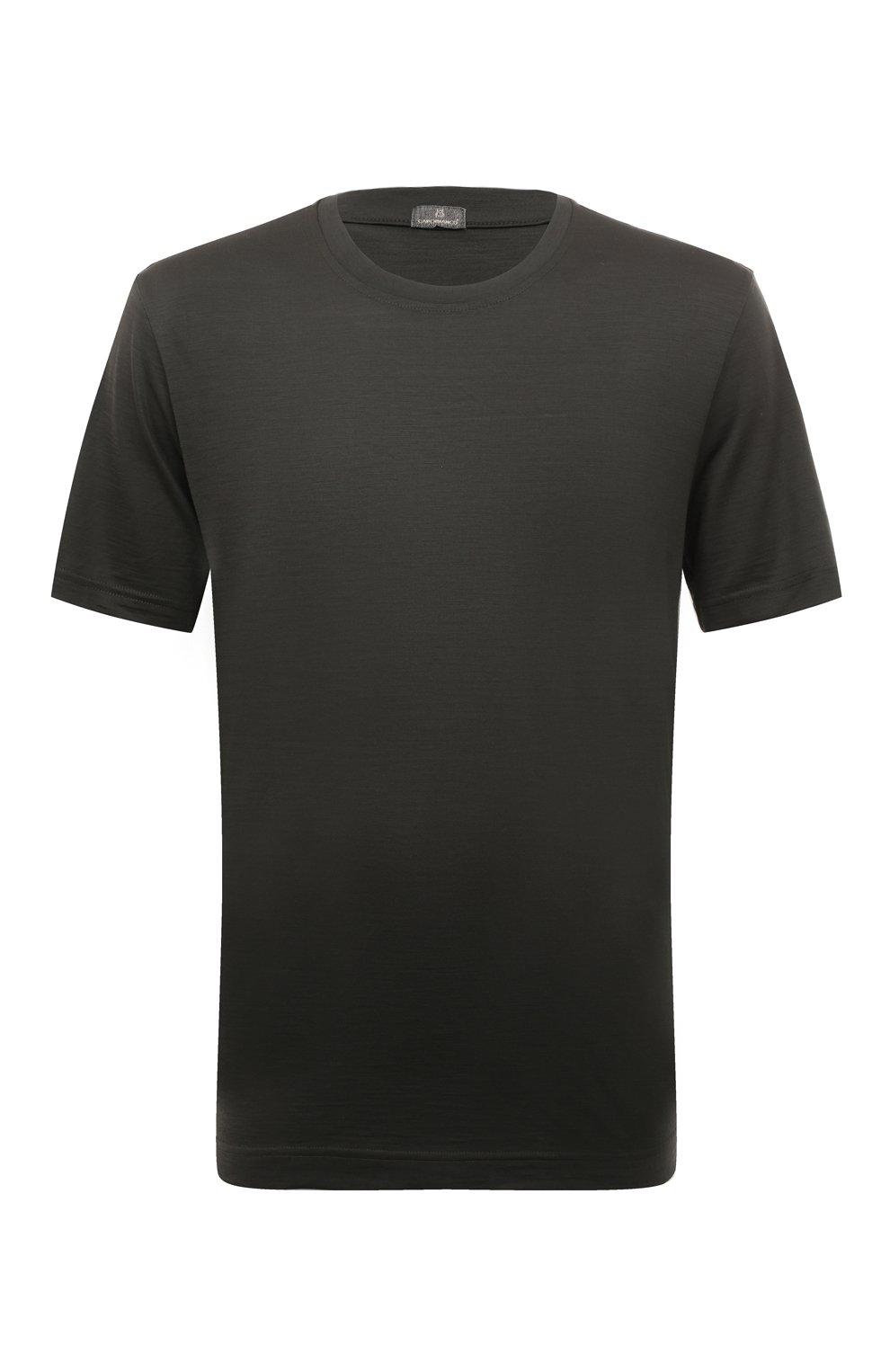 Шерстяная футболка CAPOBIANCO хаки цвета по цене 29150 руб., арт. 15M660.JE00., фото 1 Шерстяная футболка CAPOBIANCO, арт. 15M660.JE00., фото 1