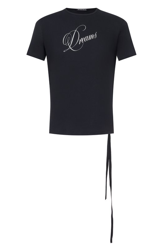 Хлопковая футболка Ann Demeulemeester B0013904/FA206 Чёрный B0013904/FA206