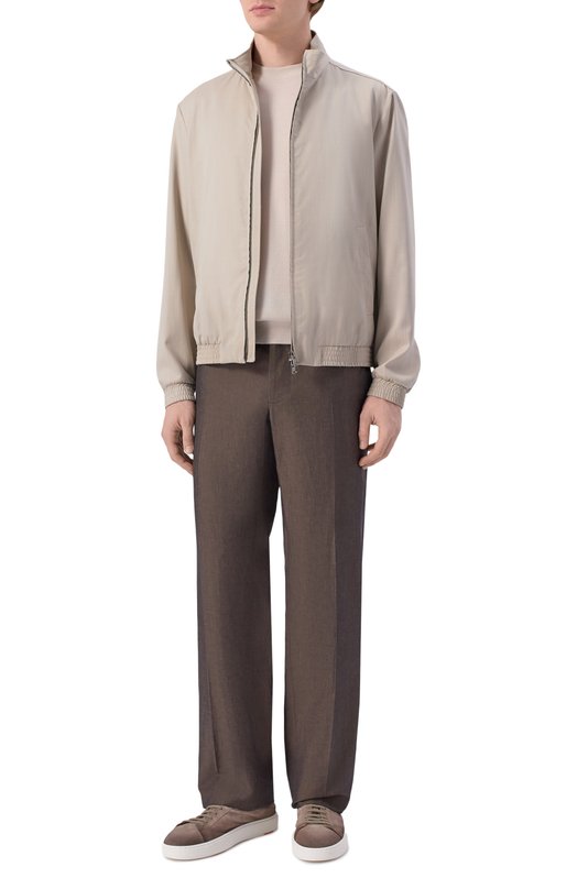 Брюки из хлопка и льна MVST M26.CSM.T416/802-C0/LINEN Коричневый  M26.CSM.T416/802-C0/LINEN Фото 2