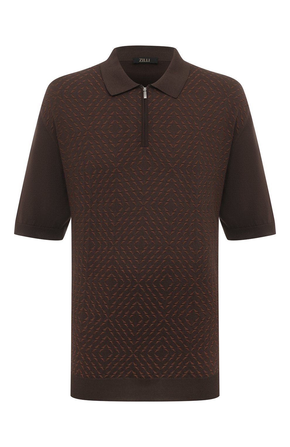 Поло из шелка и хлопка ZILLI, арт. KZP002M0145VVM000_1, фото 1
