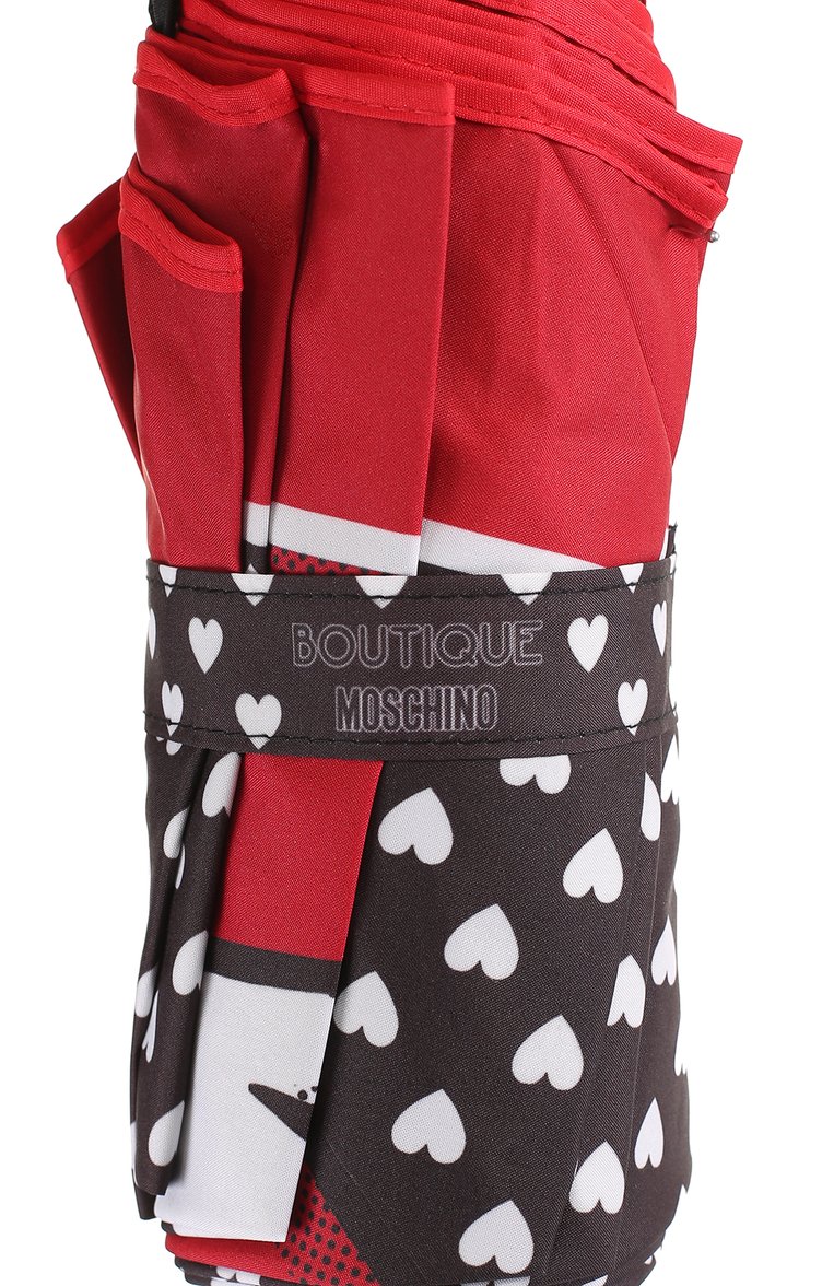 Женский складной зонт с принтом MOSCHINO черного цвета, арт. 7051-0PENCL0SE | Фото 6 (Материал: Синтетический материал, Текстиль, Металл; Статус проверки: Проверена категория, Проверено; Нос: Не проставлено)