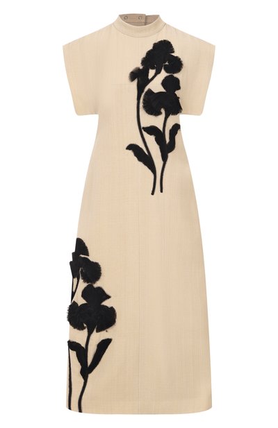 Женское платье из вискозы и шелка JIL SANDER, арт. J03CT0468/J65005