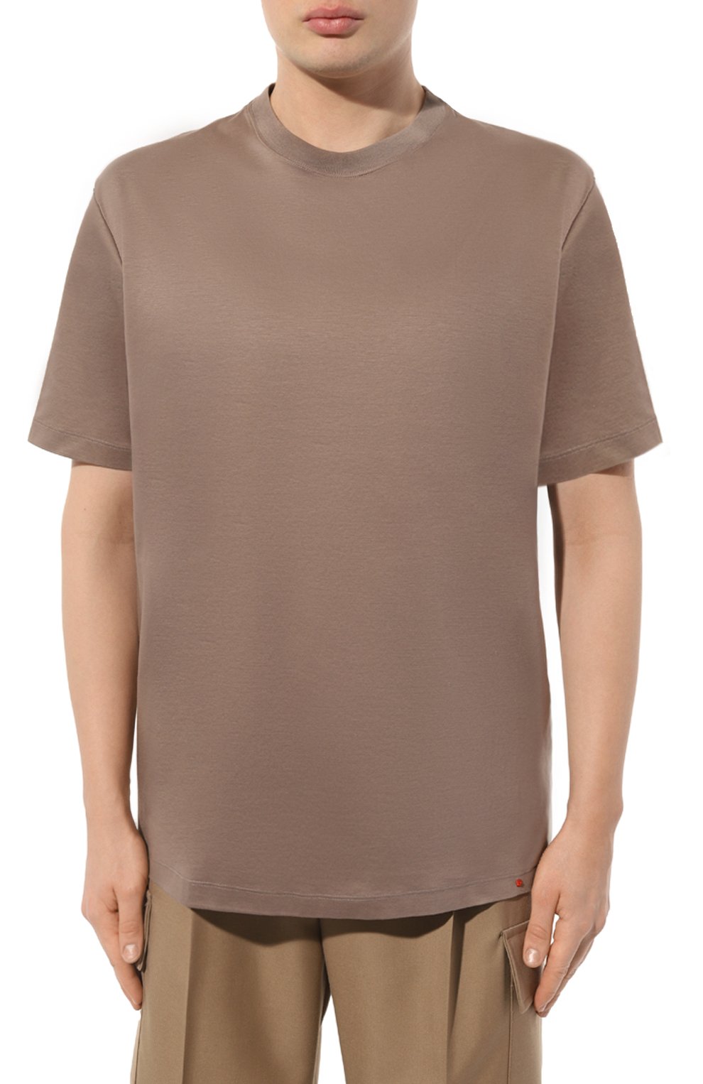 Хлопковая футболка KITON, арт. UMC023H08800, фото 3